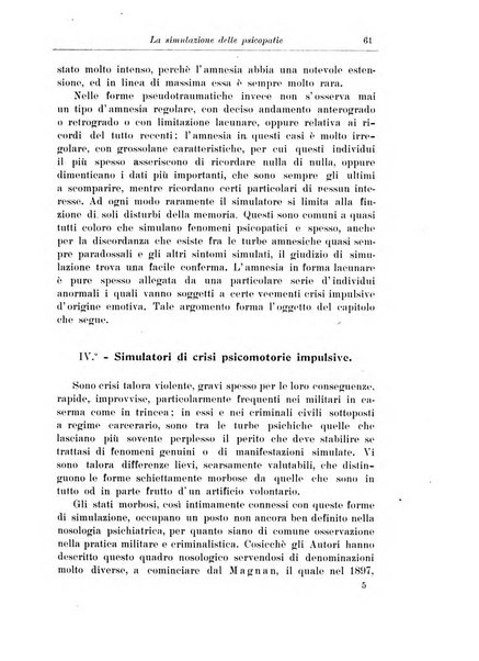 Note e riviste di psichiatria Manicomio provinciale di Pesaro