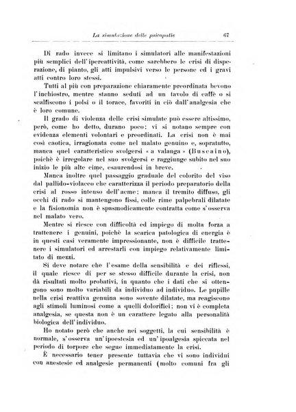 Note e riviste di psichiatria Manicomio provinciale di Pesaro