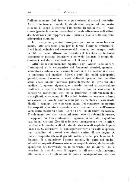 Note e riviste di psichiatria Manicomio provinciale di Pesaro