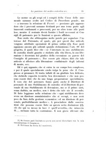 Note e riviste di psichiatria Manicomio provinciale di Pesaro