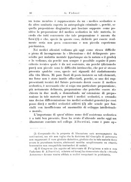 Note e riviste di psichiatria Manicomio provinciale di Pesaro