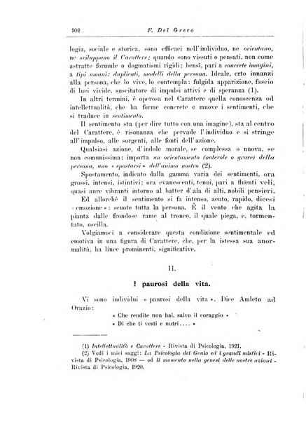 Note e riviste di psichiatria Manicomio provinciale di Pesaro