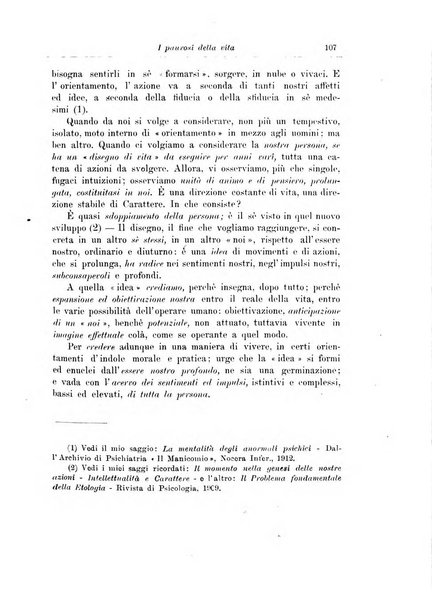 Note e riviste di psichiatria Manicomio provinciale di Pesaro