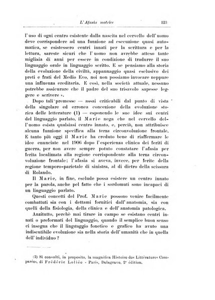 Note e riviste di psichiatria Manicomio provinciale di Pesaro