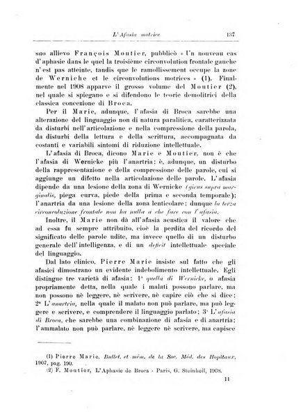 Note e riviste di psichiatria Manicomio provinciale di Pesaro