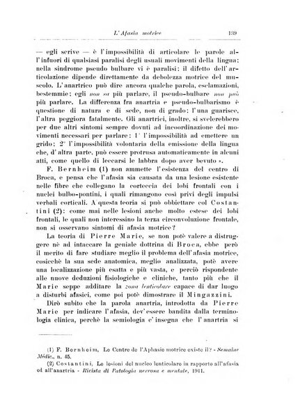 Note e riviste di psichiatria Manicomio provinciale di Pesaro