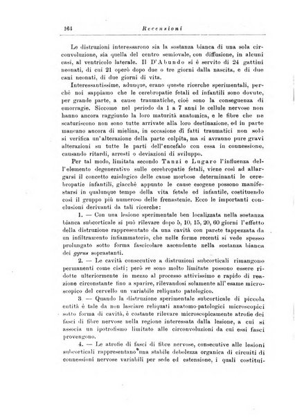 Note e riviste di psichiatria Manicomio provinciale di Pesaro