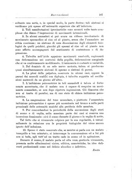 Note e riviste di psichiatria Manicomio provinciale di Pesaro