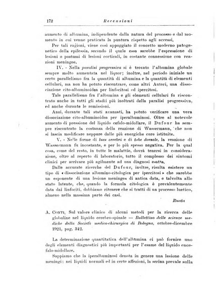 Note e riviste di psichiatria Manicomio provinciale di Pesaro