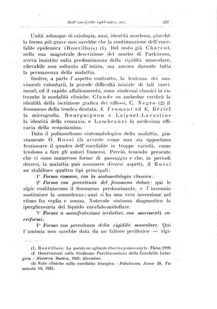 Note e riviste di psichiatria Manicomio provinciale di Pesaro