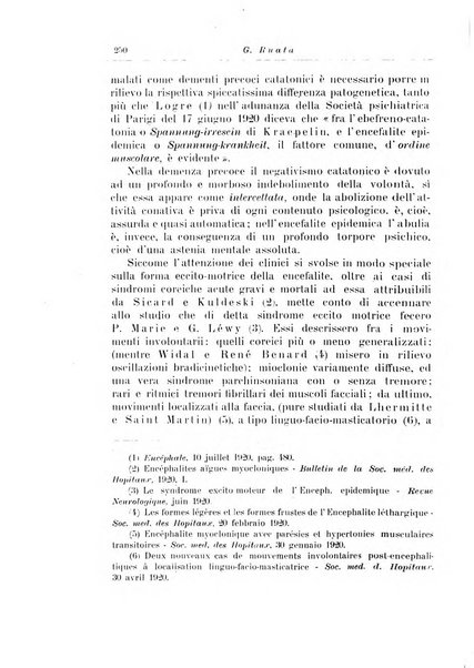 Note e riviste di psichiatria Manicomio provinciale di Pesaro