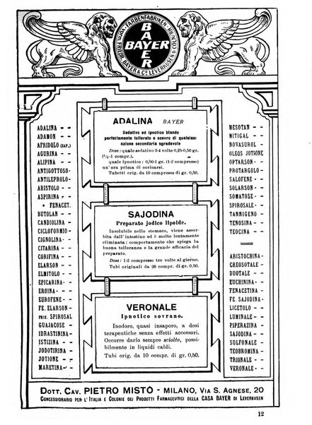 Note e riviste di psichiatria Manicomio provinciale di Pesaro