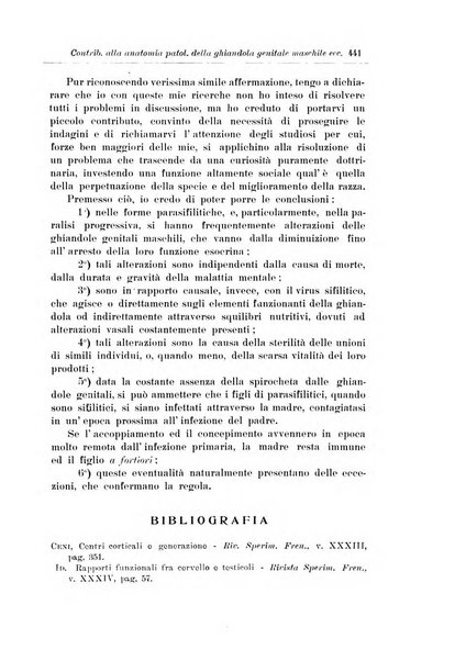 Note e riviste di psichiatria Manicomio provinciale di Pesaro