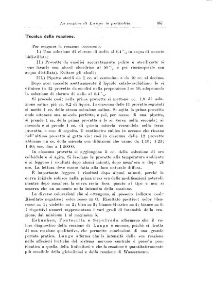 Note e riviste di psichiatria Manicomio provinciale di Pesaro