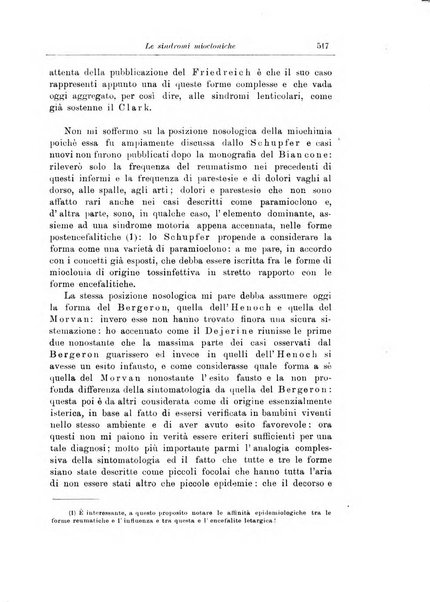 Note e riviste di psichiatria Manicomio provinciale di Pesaro