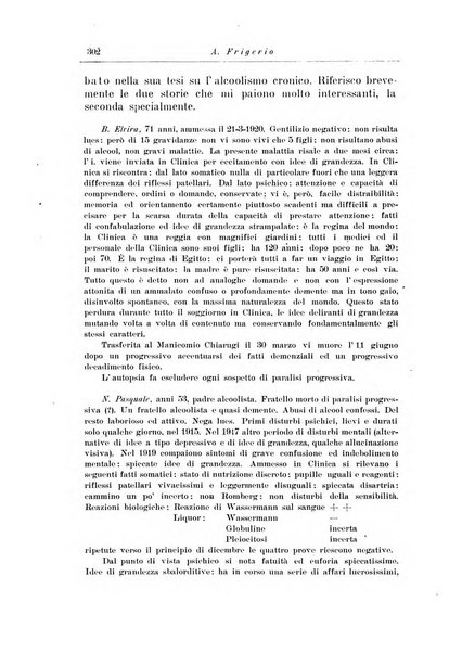 Note e riviste di psichiatria Manicomio provinciale di Pesaro