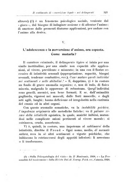 Note e riviste di psichiatria Manicomio provinciale di Pesaro