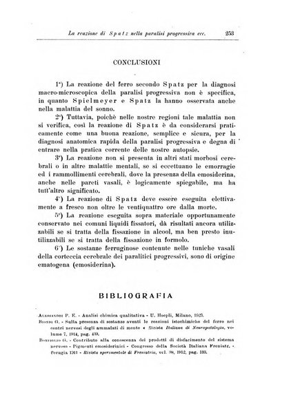 Note e riviste di psichiatria Manicomio provinciale di Pesaro