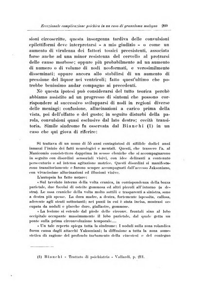 Note e riviste di psichiatria Manicomio provinciale di Pesaro