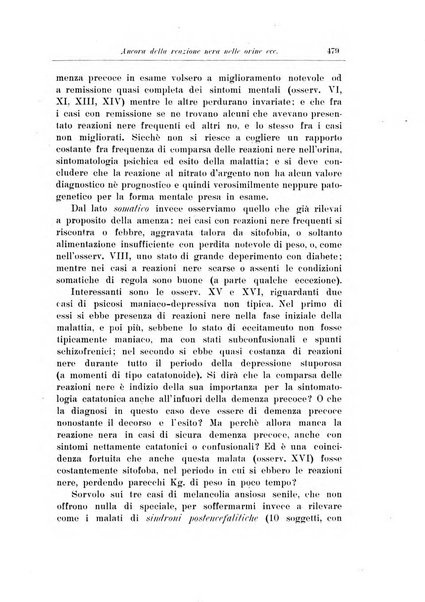 Note e riviste di psichiatria Manicomio provinciale di Pesaro