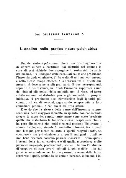 Note e riviste di psichiatria Manicomio provinciale di Pesaro