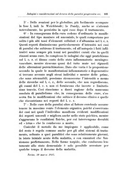 Note e riviste di psichiatria Manicomio provinciale di Pesaro