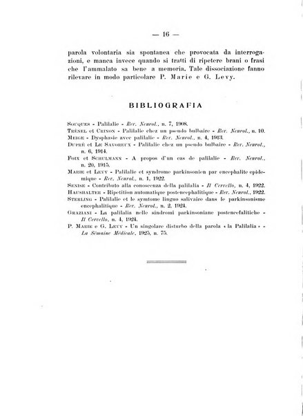 Note e riviste di psichiatria Manicomio provinciale di Pesaro