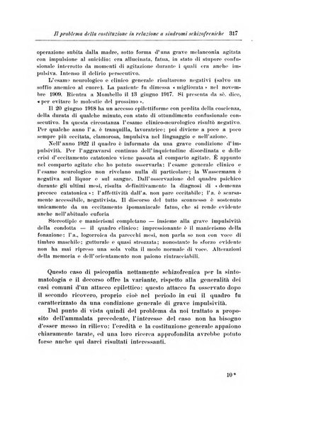 Note e riviste di psichiatria Manicomio provinciale di Pesaro