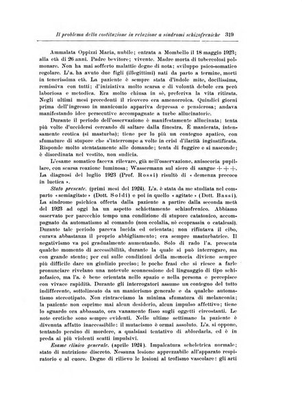 Note e riviste di psichiatria Manicomio provinciale di Pesaro