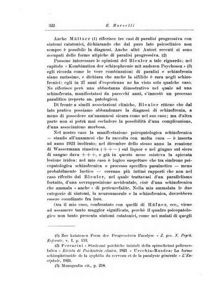 Note e riviste di psichiatria Manicomio provinciale di Pesaro