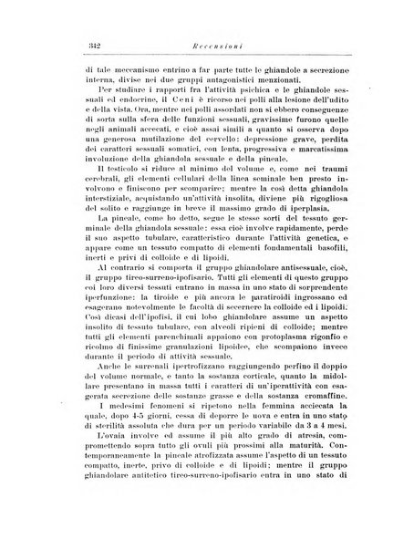 Note e riviste di psichiatria Manicomio provinciale di Pesaro