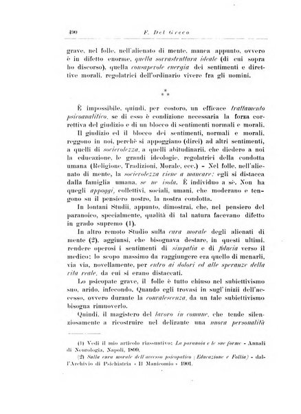 Note e riviste di psichiatria Manicomio provinciale di Pesaro