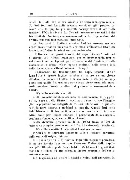 Note e riviste di psichiatria Manicomio provinciale di Pesaro