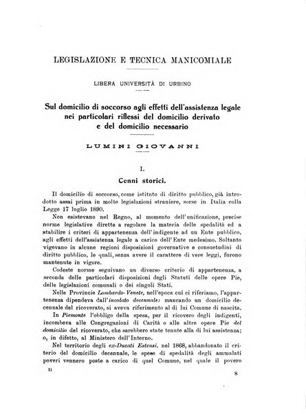 Note e riviste di psichiatria Manicomio provinciale di Pesaro