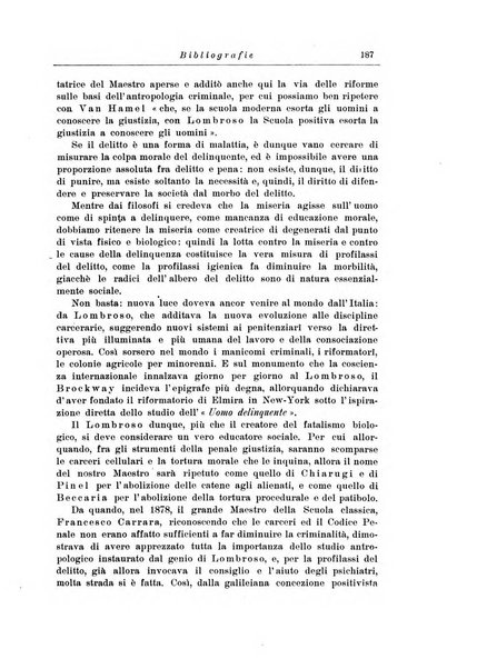 Note e riviste di psichiatria Manicomio provinciale di Pesaro