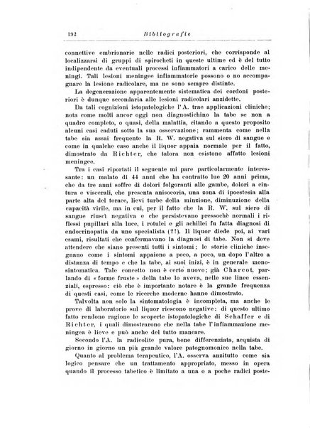 Note e riviste di psichiatria Manicomio provinciale di Pesaro