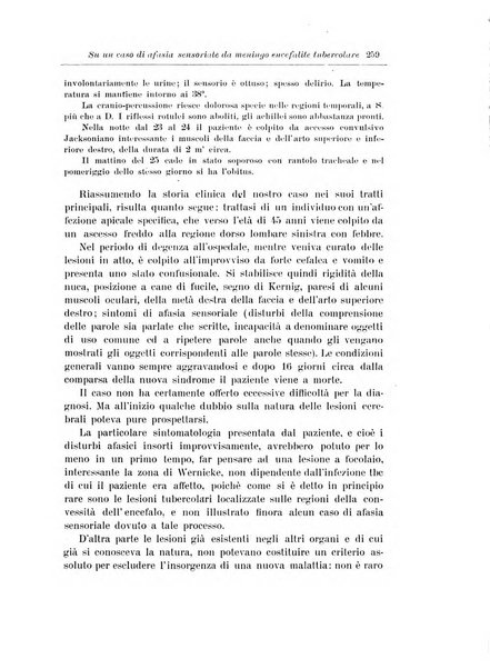 Note e riviste di psichiatria Manicomio provinciale di Pesaro