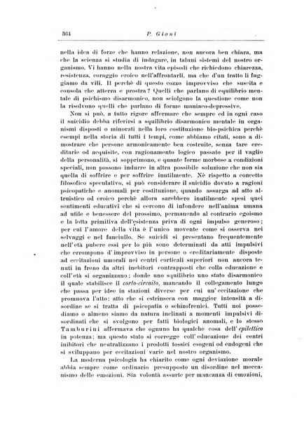 Note e riviste di psichiatria Manicomio provinciale di Pesaro