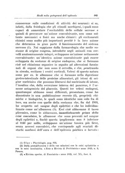 Note e riviste di psichiatria Manicomio provinciale di Pesaro