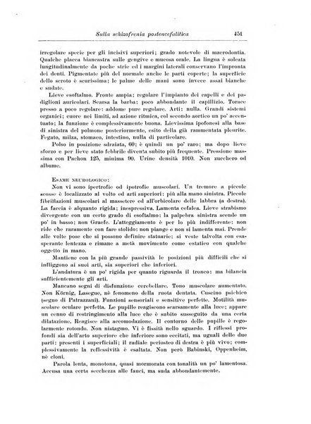 Note e riviste di psichiatria Manicomio provinciale di Pesaro