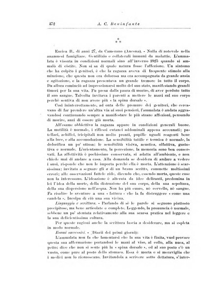 Note e riviste di psichiatria Manicomio provinciale di Pesaro