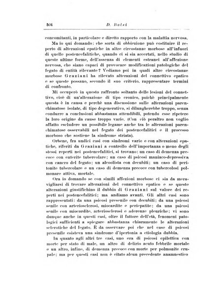 Note e riviste di psichiatria Manicomio provinciale di Pesaro