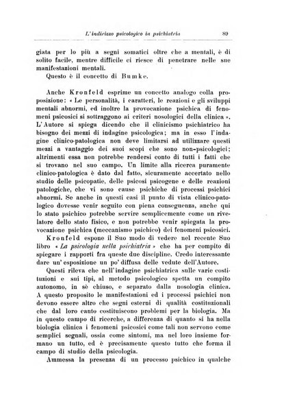 Note e riviste di psichiatria Manicomio provinciale di Pesaro