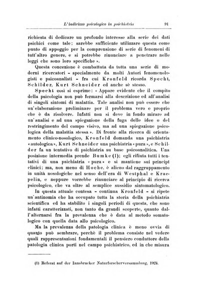 Note e riviste di psichiatria Manicomio provinciale di Pesaro