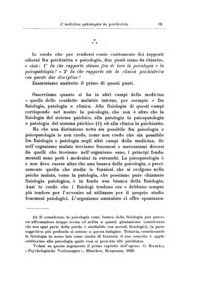 Note e riviste di psichiatria Manicomio provinciale di Pesaro