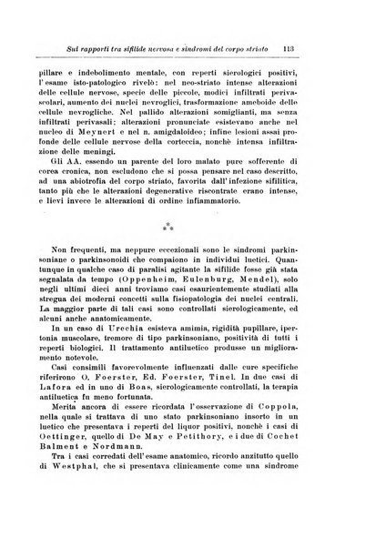 Note e riviste di psichiatria Manicomio provinciale di Pesaro