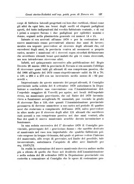 Note e riviste di psichiatria Manicomio provinciale di Pesaro