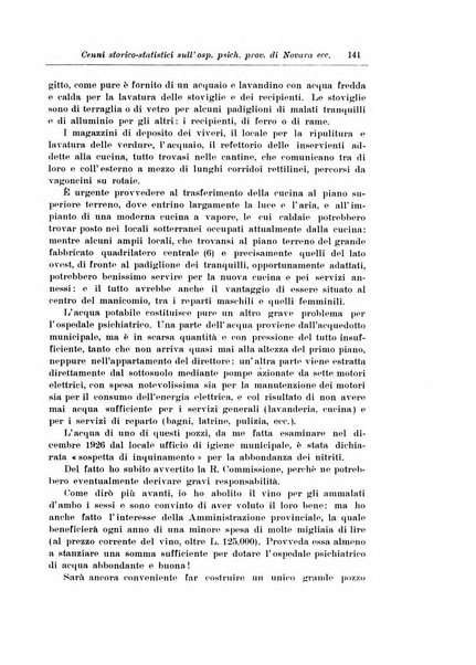 Note e riviste di psichiatria Manicomio provinciale di Pesaro