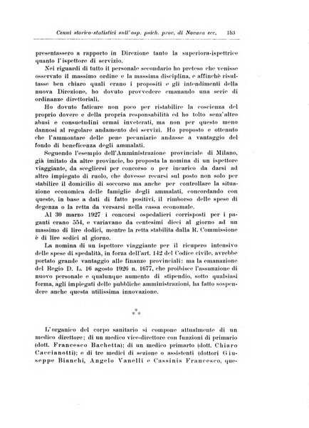 Note e riviste di psichiatria Manicomio provinciale di Pesaro