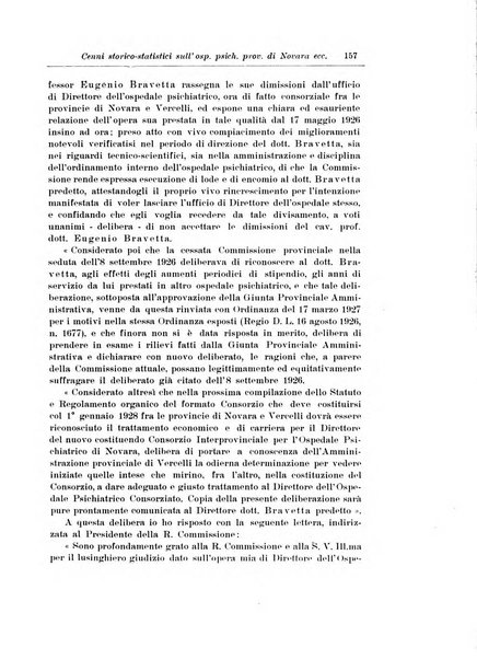 Note e riviste di psichiatria Manicomio provinciale di Pesaro